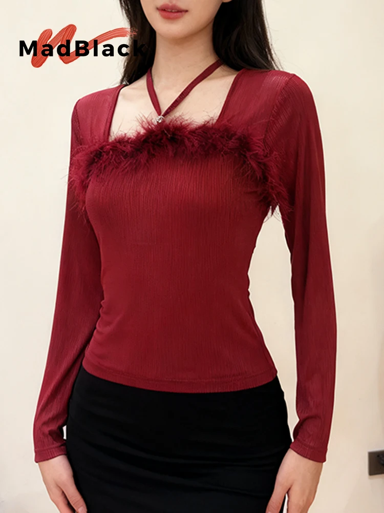 Женская футболка MadBlack в европейском стиле, сексуальная, с вырезом-лодочкой, воротником-стойкой и бисером, клубная одежда, с длинным рукавом, облегающая, размеры M-3XL, весна 2026, T61006CC
Женская футболка MadBlack в европейском стиле, сексуальная, с вырезом-лодочкой, воротником-стойкой и бисером, клубная одежда, с длинным рукавом, облегающая, размеры M-3XL, весна 2026, T61006CC