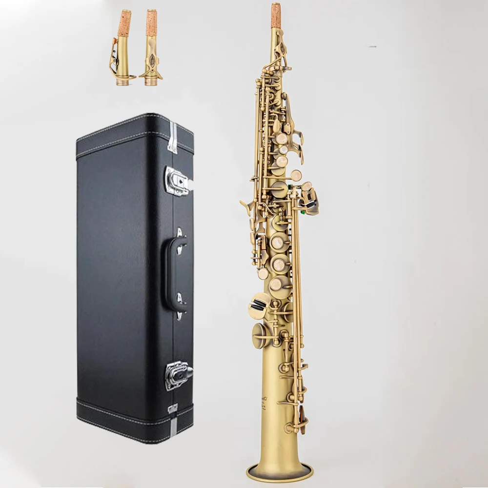 High Quality P.Mauriat 76 antique bronze Soprano Saxophone B-flat Soprano Sax with Mouthpiece Reeds Neck
High Quality P.Mauriat 76 antique bronze Soprano Saxophone B-flat Soprano Sax with Mouthpiece Reeds Neck