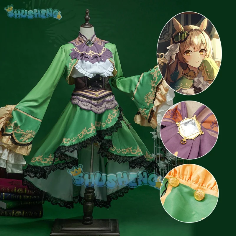Pretty Derby Cos King Halo Косплей Полный комплект Аниме игровые костюмы для женщин
Pretty Derby Cos King Halo Косплей Полный комплект Аниме игровые костюмы для женщин