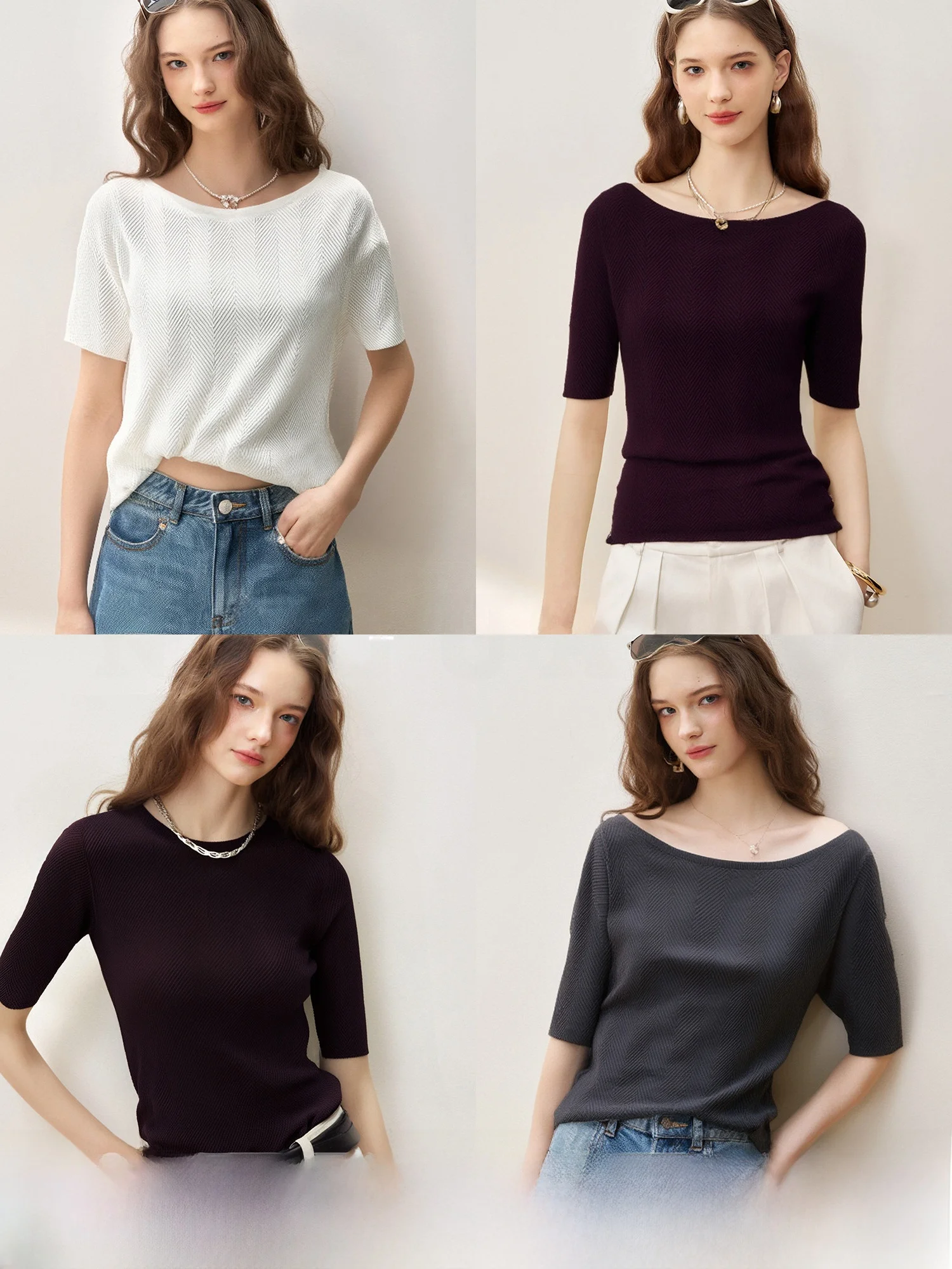 NAGUAGU Pumpkin Valley Light French Sle ort Sve Knitted Lenzing Silk Women's round Ne-oulder Casual Top
NAGUAGU Pumpkin Valley Light French Sle ort Sve Knitted Lenzing Silk Women's round Ne-oulder Casual Top