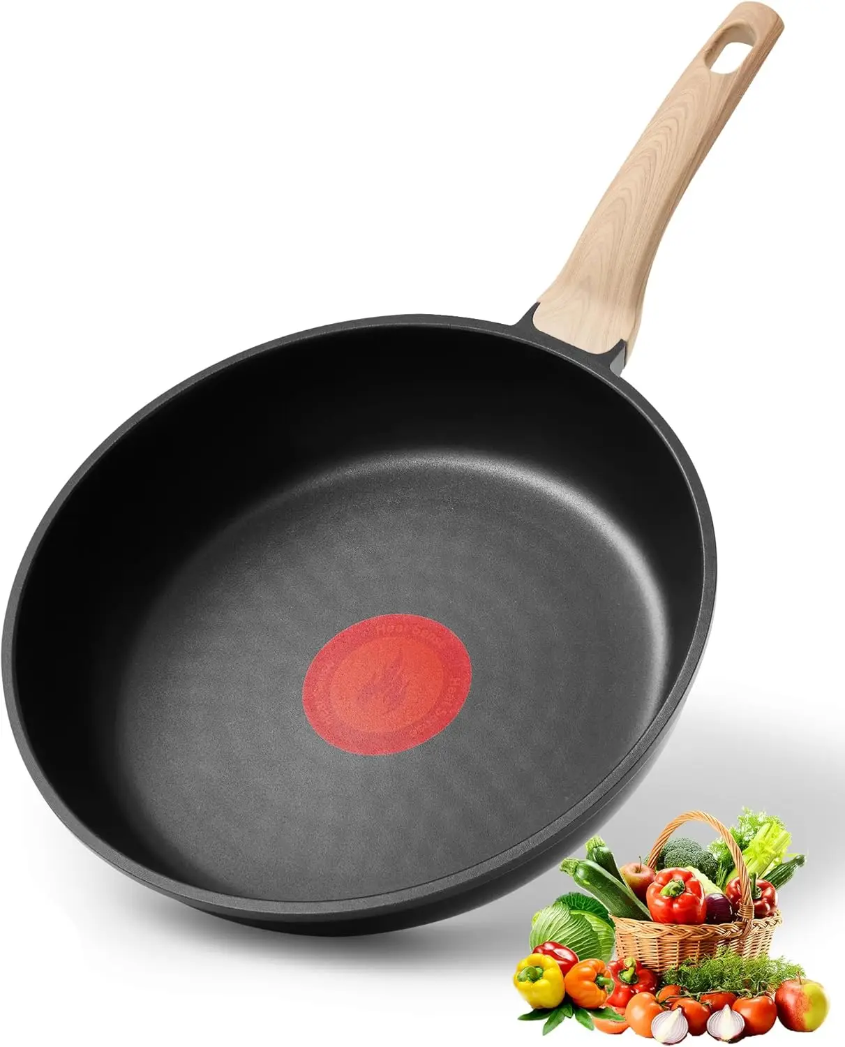 10-inch Non Stick Frying Pan with Heat Dot Indicator, PFOA-Free & Dishwasher Safe for All Cooktops
10-inch Non Stick Frying Pan with Heat Dot Indicator, PFOA-Free & Dishwasher Safe for All Cooktops