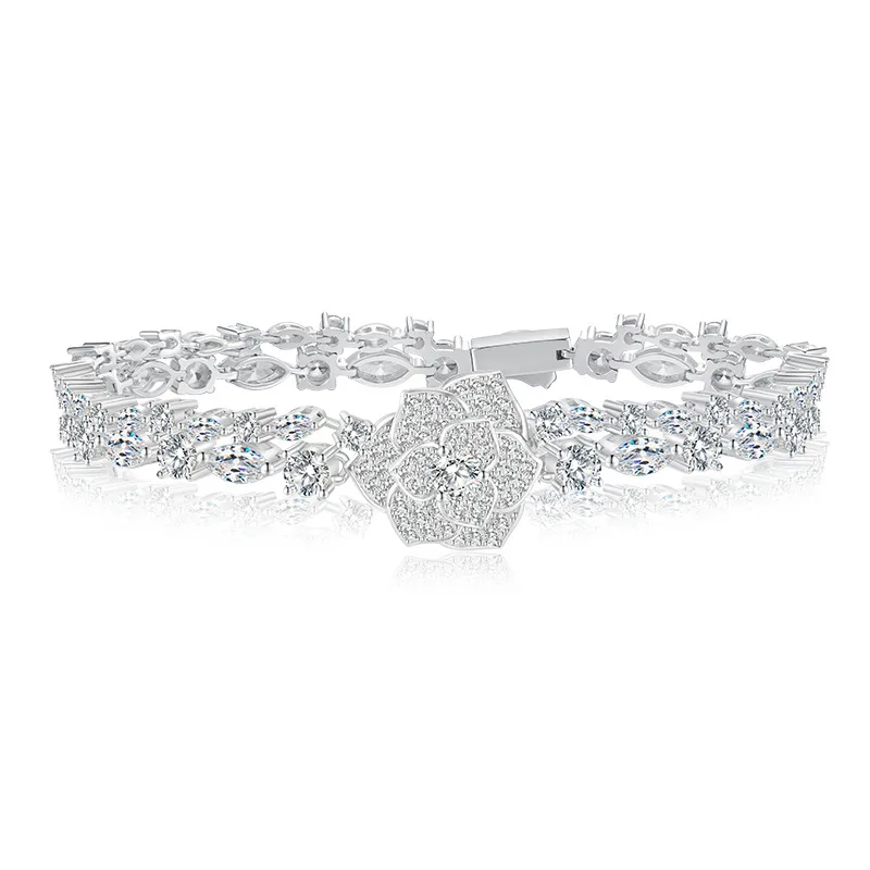 VANA Silver Bracelet Bangle 925 Sterling Silver Women Bracelet Cubic Zirconia Luxury Wedding Set For Women
VANA Silver Bracelet Bangle 925 Sterling Silver Women Bracelet Cubic Zirconia Luxury Wedding Set For Women