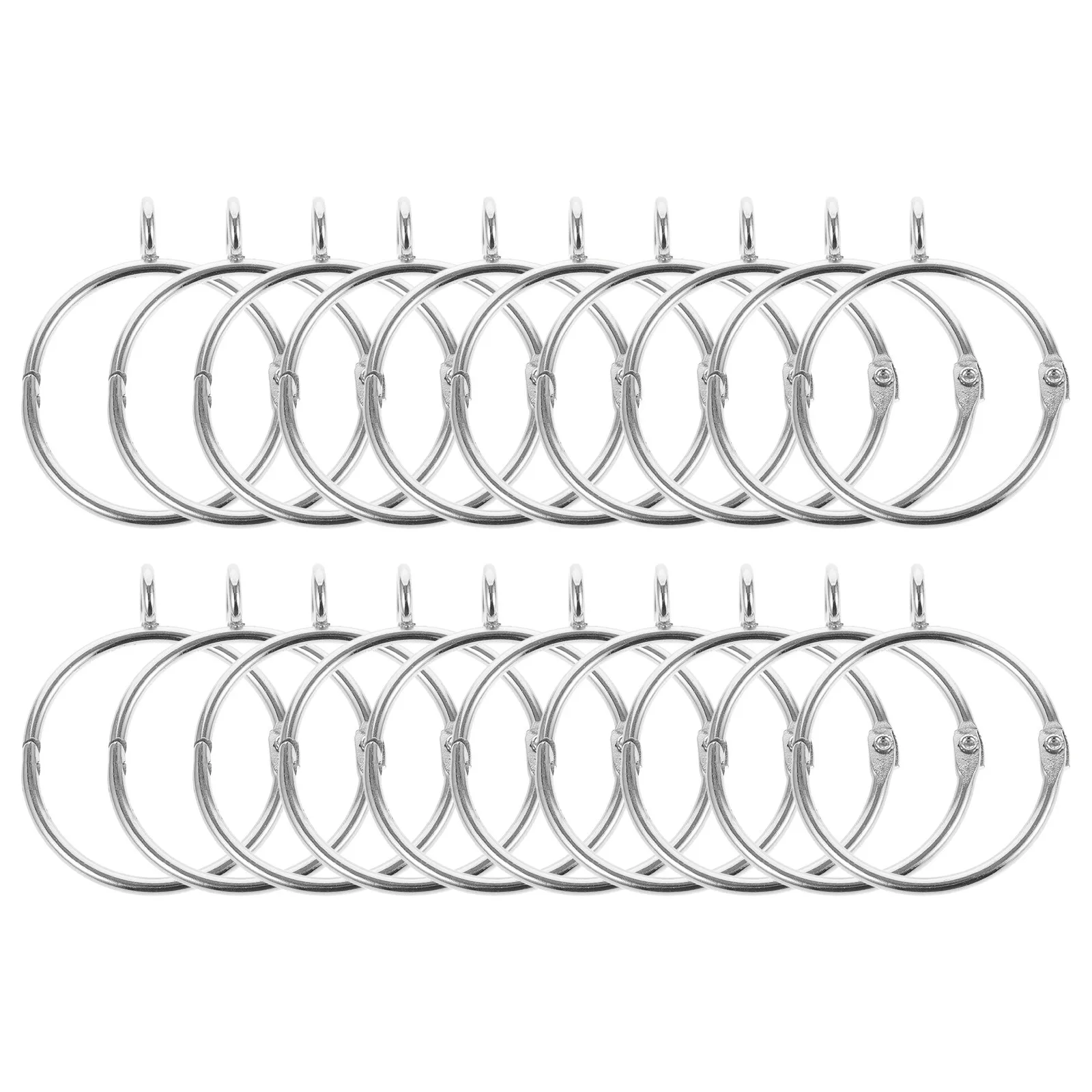 20Pcs Curtain Eyelet Rings Stainless Steel Thickened Silent Design for Shower Drapery Hanging Smooth Slide Curtain Rings
20Pcs Curtain Eyelet Rings Stainless Steel Thickened Silent Design for Shower Drapery Hanging Smooth Slide Curtain Rings