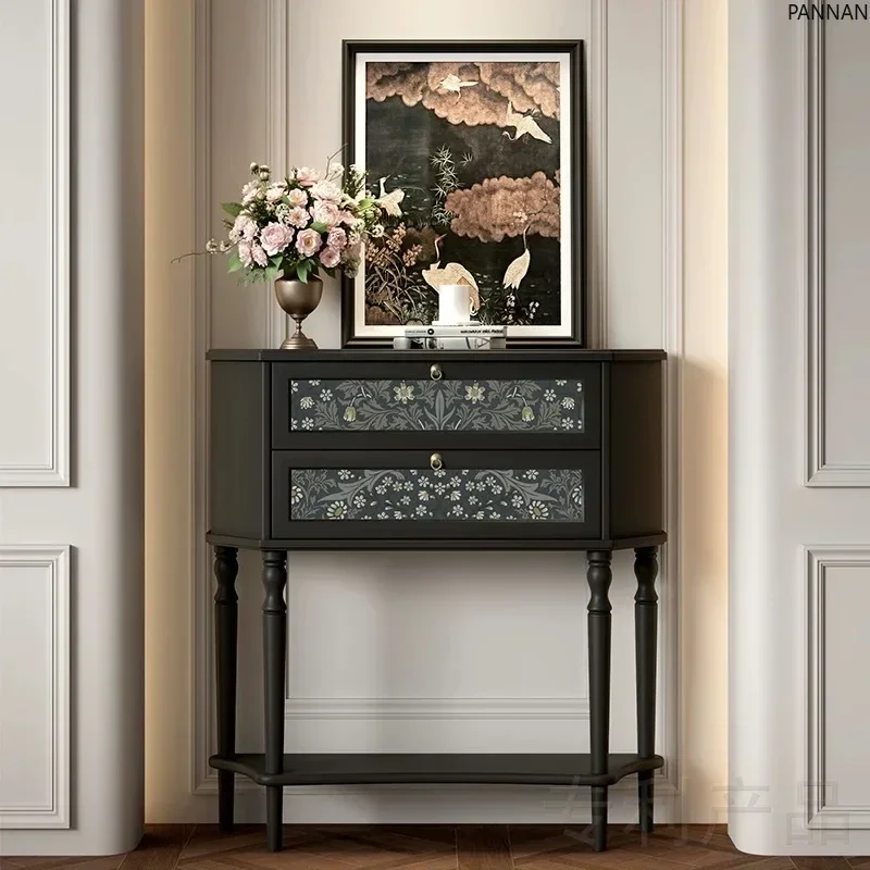 Entrance cabinet French retro style antique style lacquer painting painted locker display cabinet storage cabinet
Entrance cabinet French retro style antique style lacquer painting painted locker display cabinet storage cabinet