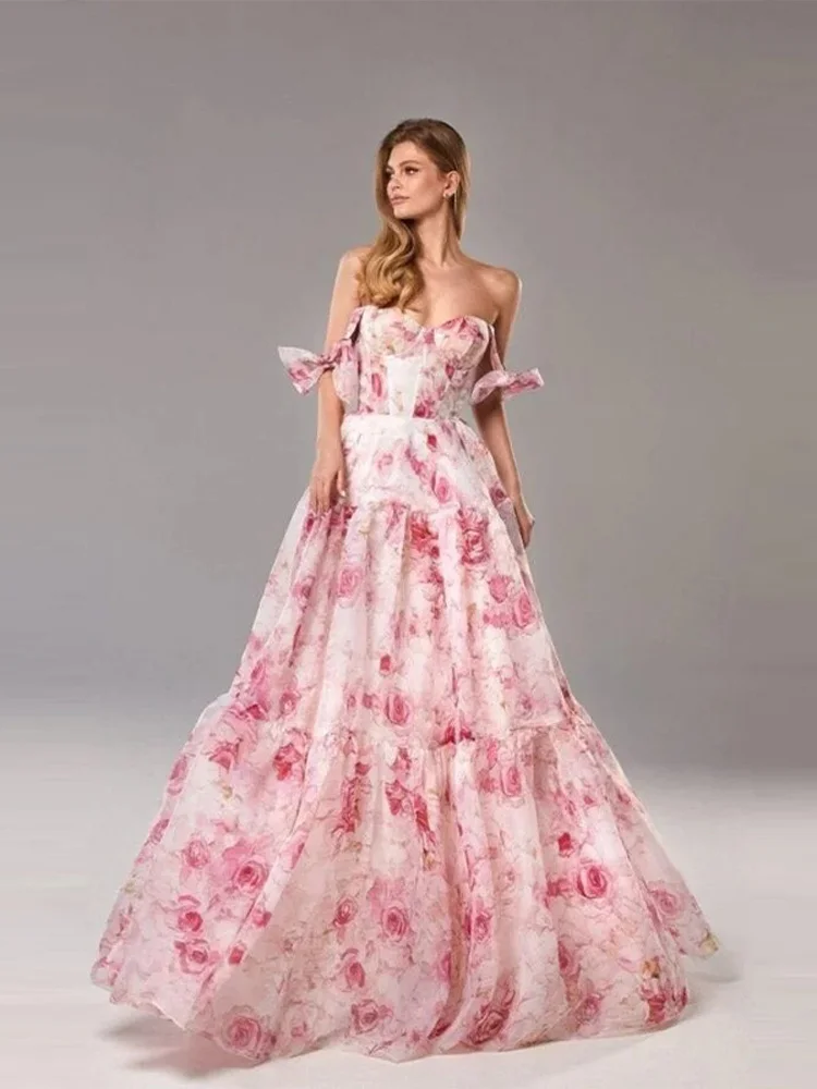 Sexy Printed V-neck Backless Sling Dresses Women Fashionable Sleeveless Slim Fit Long Dresses Female Summer Chic Evening Party
Sexy Printed V-neck Backless Sling Dresses Women Fashionable Sleeveless Slim Fit Long Dresses Female Summer Chic Evening Party