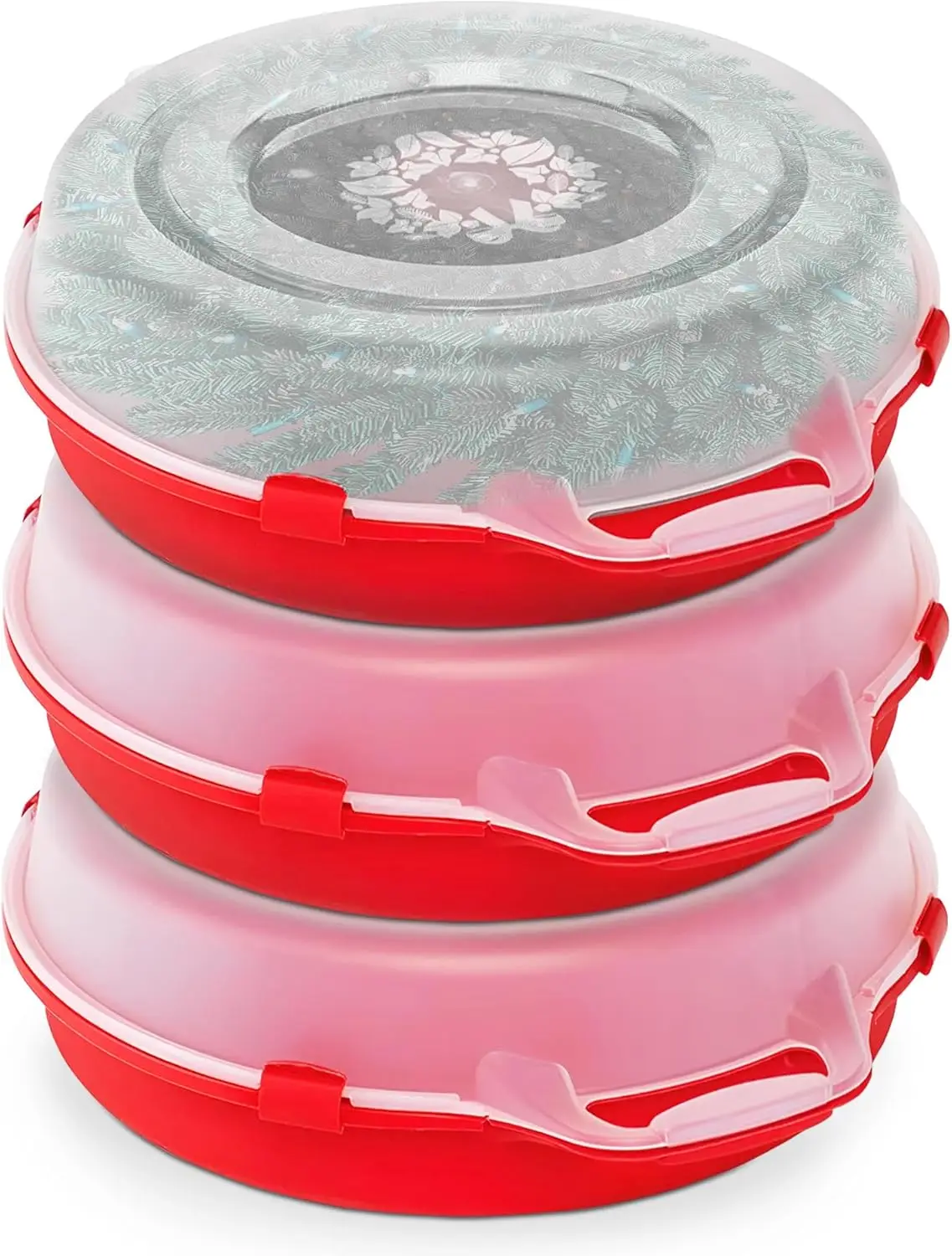 3pcs Seasonal Holiday Decorative Wreath Storage Organizer,24 Inch,Round Plastic Christmas Decoration Holder for Wreaths&Garlands
3pcs Seasonal Holiday Decorative Wreath Storage Organizer,24 Inch,Round Plastic Christmas Decoration Holder for Wreaths&Garlands