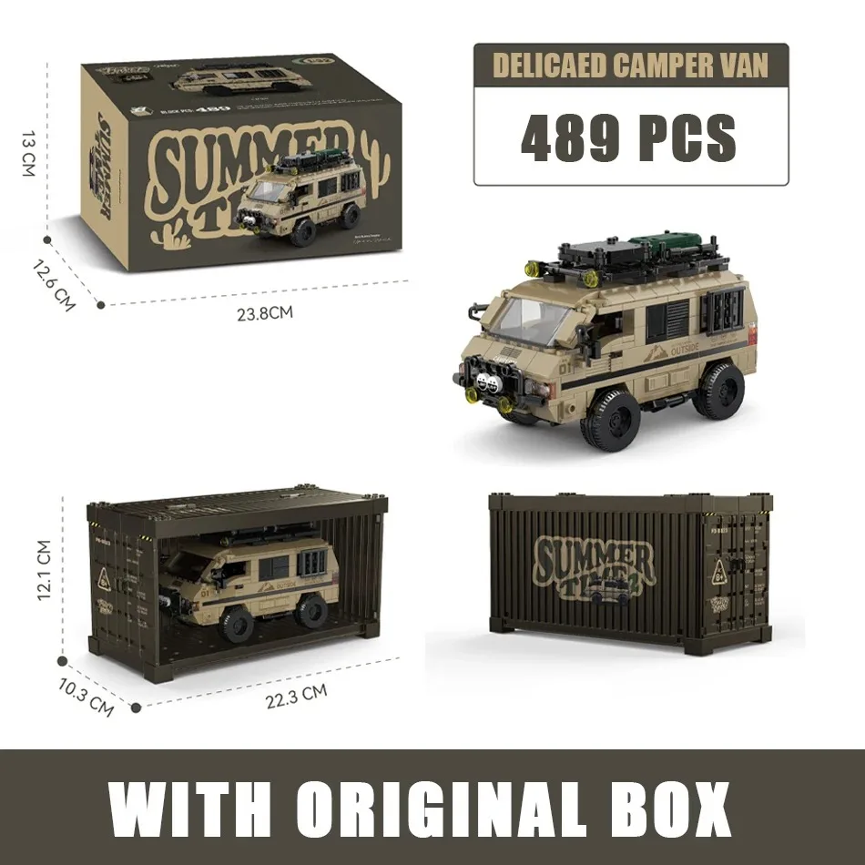 489 шт. MOC City Off-road Camper Van Модель Строительные блоки Автомобиль на колесах Грузовик Кирпичи с витриной Гаражные игрушки для детей Подарок
489 шт. MOC City Off-road Camper Van Модель Строительные блоки Автомобиль на колесах Грузовик Кирпичи с витриной Гаражные игрушки для детей Подарок
