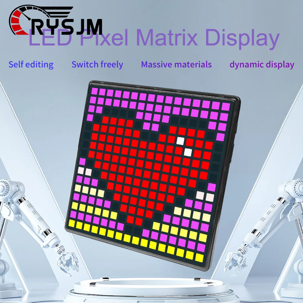 DIY RGB Digital Lamp Panel LED Pixel Matrix Display Art Display Gaming Anime Room Decor Frame APP Control Idot-1 Idot-2 Idot-3
DIY RGB Digital Lamp Panel LED Pixel Matrix Display Art Display Gaming Anime Room Decor Frame APP Control Idot-1 Idot-2 Idot-3
