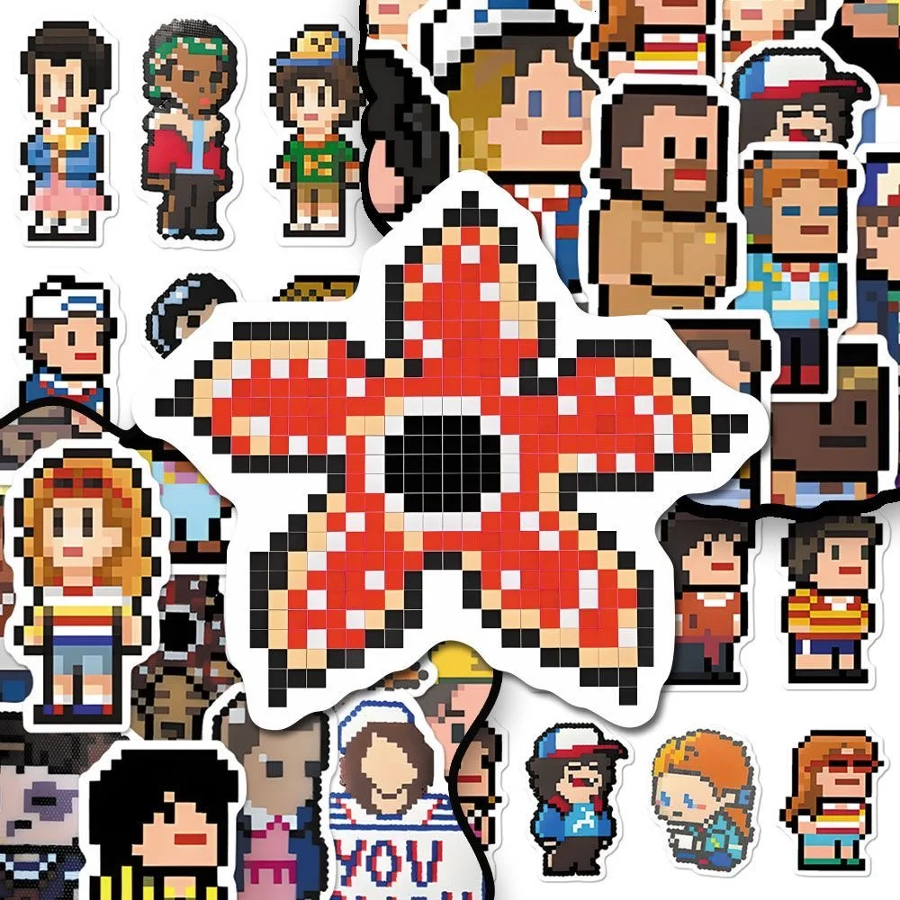 48Pcs Pixel Game Stickers Welcome To Derry Decals For Phone Notebook Suitcase Skateboard Guitar DIY Waterproof Horror Sticker
48Pcs Pixel Game Stickers Welcome To Derry Decals For Phone Notebook Suitcase Skateboard Guitar DIY Waterproof Horror Sticker