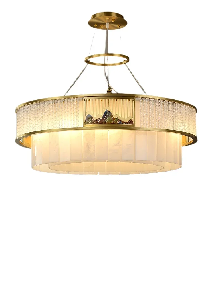 New Chinese chandelier living room light luxury simple crystal lamp villa dining room bedroom zen hanging lamp
New Chinese chandelier living room light luxury simple crystal lamp villa dining room bedroom zen hanging lamp