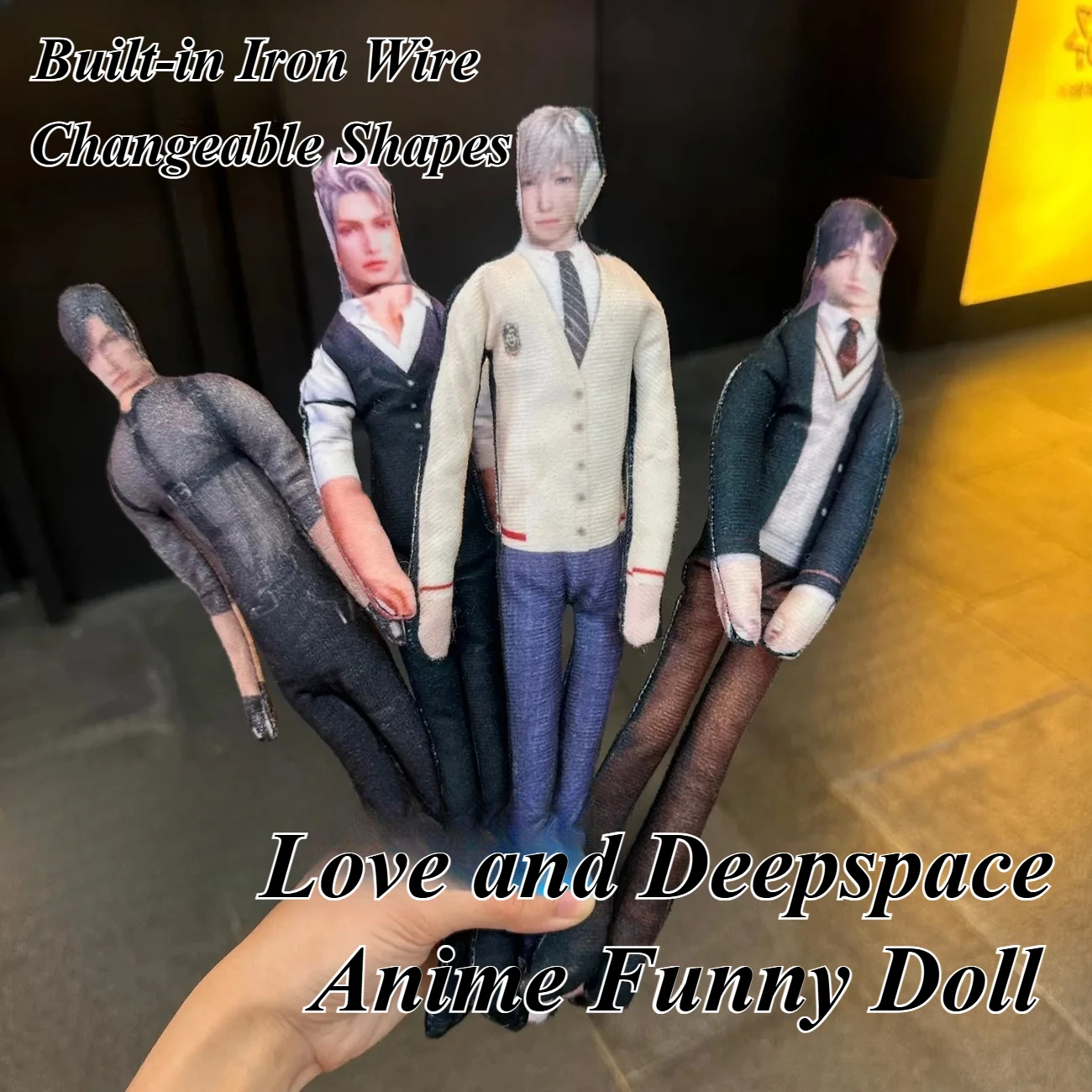 New Game Love and Deepspace Sylus Rafayel Zayne Xavier Caleb Anime Funny Doll Built-in Wire Changeable Shapes Actions Photo Prop
New Game Love and Deepspace Sylus Rafayel Zayne Xavier Caleb Anime Funny Doll Built-in Wire Changeable Shapes Actions Photo Prop