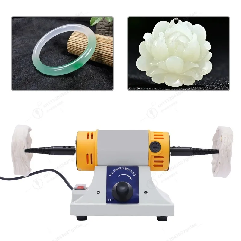 320W Adjustable Speed Dual Head Polishing Machine 800-10000RPM Tabletop Grinder Jewelry Polisher w/2 Cloth Wheels (220V EU Plug)
320W Adjustable Speed Dual Head Polishing Machine 800-10000RPM Tabletop Grinder Jewelry Polisher w/2 Cloth Wheels (220V EU Plug)