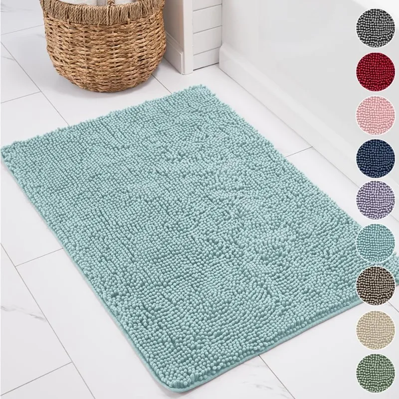 Bathroom Rugs, Chenille Soft Absorbent Bath Rug, Shaggy Shower Mat, Quick Dry Machine Wash Bathmat, Plush Carpet Mats for
Bathroom Rugs, Chenille Soft Absorbent Bath Rug, Shaggy Shower Mat, Quick Dry Machine Wash Bathmat, Plush Carpet Mats for