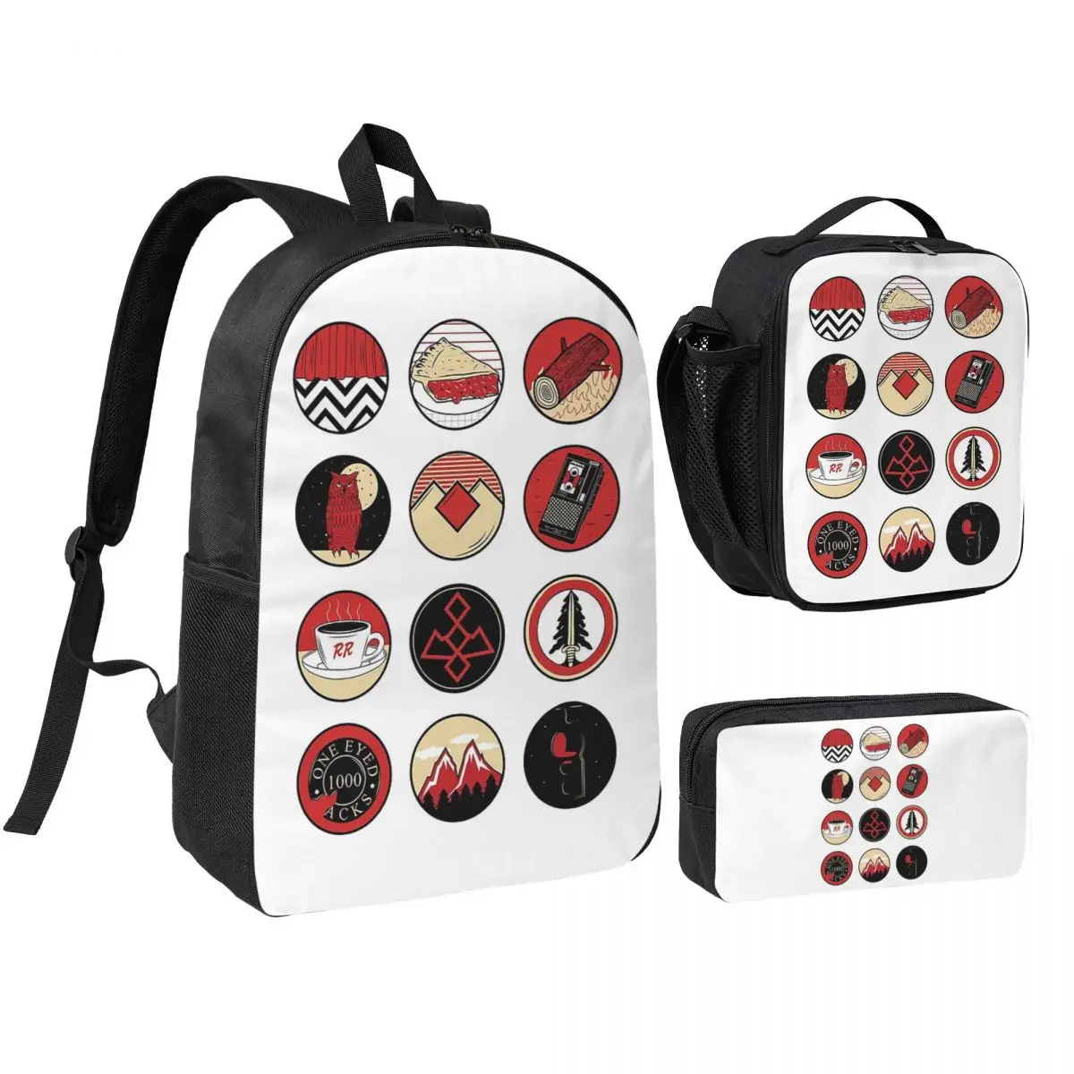 Twin Peaks Red Room Backpack Student BookBag School Bag Shoulder Bags 3ps Insulated Lunch Bag Pencil Case
Twin Peaks Red Room Backpack Student BookBag School Bag Shoulder Bags 3ps Insulated Lunch Bag Pencil Case