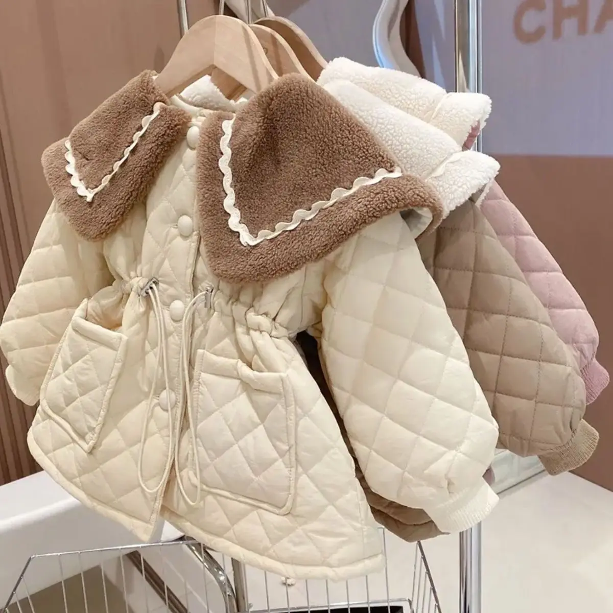 Girls Winter Long Coats Big Fur Collar Cotton Padded Velvet Thick Warm Overcoats Kids Children Birthday Princess Coat Clothes
Girls Winter Long Coats Big Fur Collar Cotton Padded Velvet Thick Warm Overcoats Kids Children Birthday Princess Coat Clothes