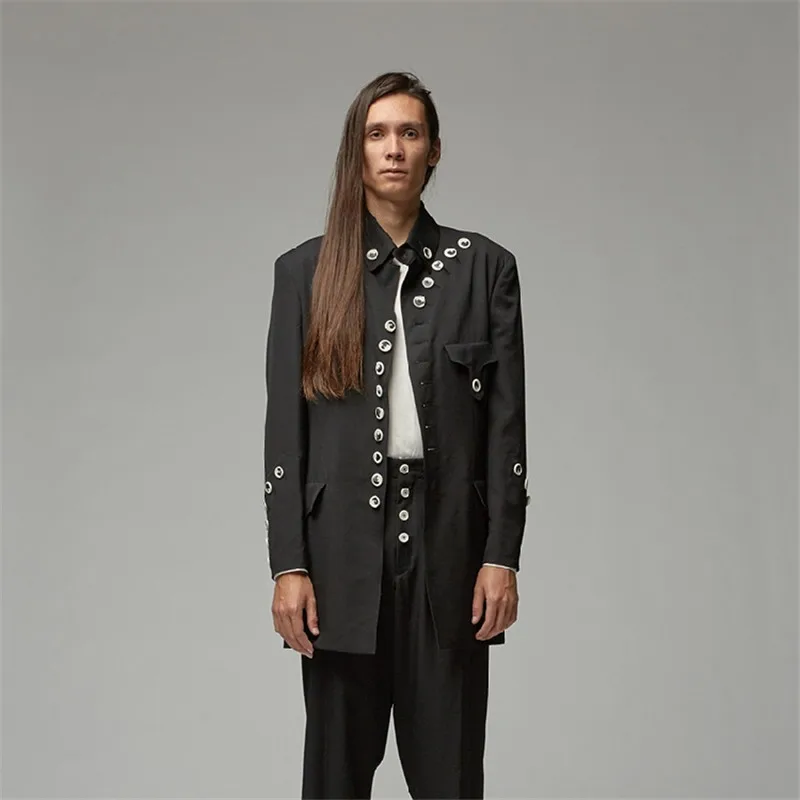 Original design button splicing jacket long fit MAO suit M-6XL! Custom plus-size men's wear High quality catwalk clothing
Original design button splicing jacket long fit MAO suit M-6XL! Custom plus-size men's wear High quality catwalk clothing