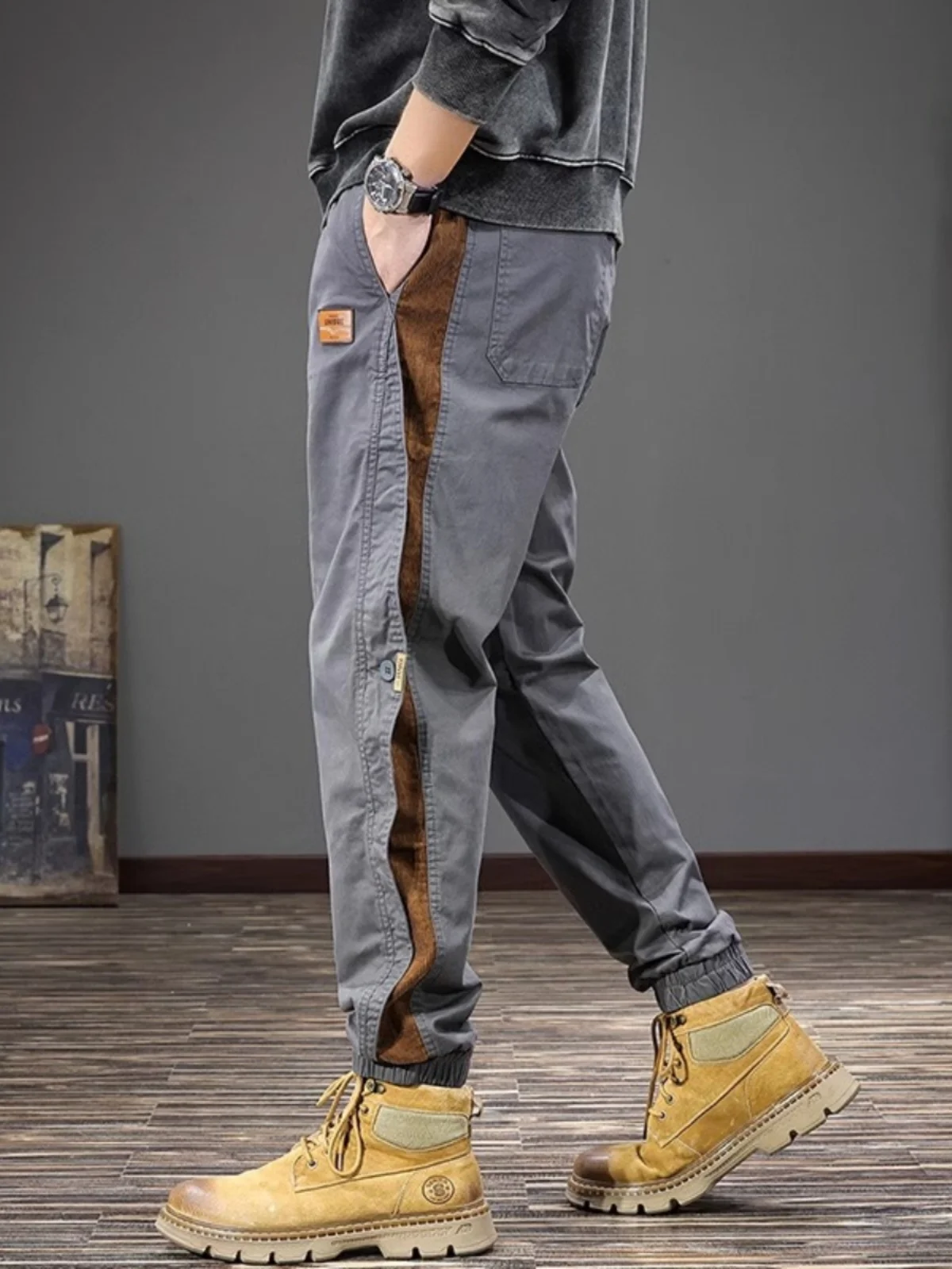 plus Size Men's Casual Work Pants Loose Cuffed Summer Design Harlan Pants Youth Trendy Cotton Denim mid Waist Long Trousers
plus Size Men's Casual Work Pants Loose Cuffed Summer Design Harlan Pants Youth Trendy Cotton Denim mid Waist Long Trousers