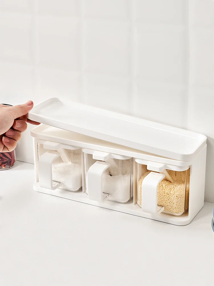 Seasoning bottle seasoning jar 3-piece combination set kitchen seasoning box can storage box
Seasoning bottle seasoning jar 3-piece combination set kitchen seasoning box can storage box