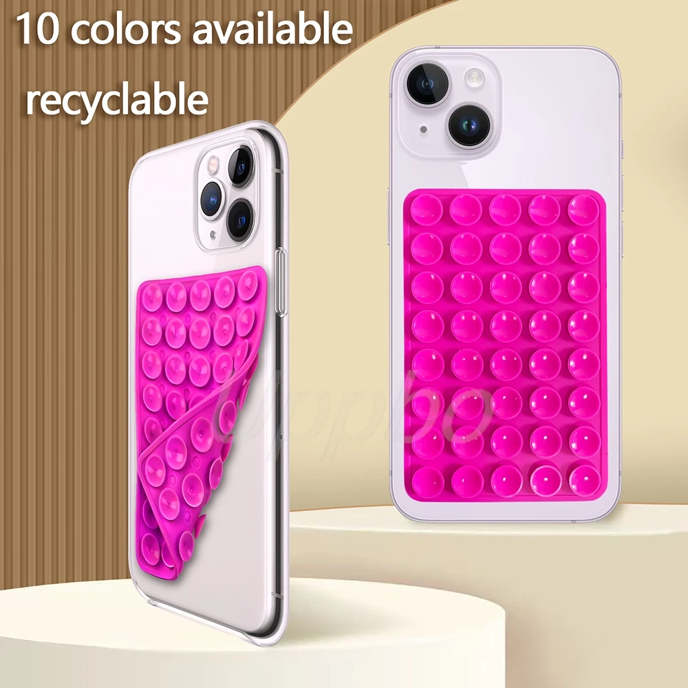 40 Square Silicone Suction Mount Slip Phone Back Holder Double Sided Strong Grip Bracket For Selfie Video Shooting Accessory
40 Square Silicone Suction Mount Slip Phone Back Holder Double Sided Strong Grip Bracket For Selfie Video Shooting Accessory