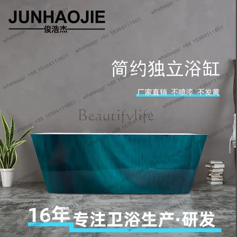 Hotel bed and breakfast with acrylic simple thin edge seamless splicing independent square bathtub
Hotel bed and breakfast with acrylic simple thin edge seamless splicing independent square bathtub
