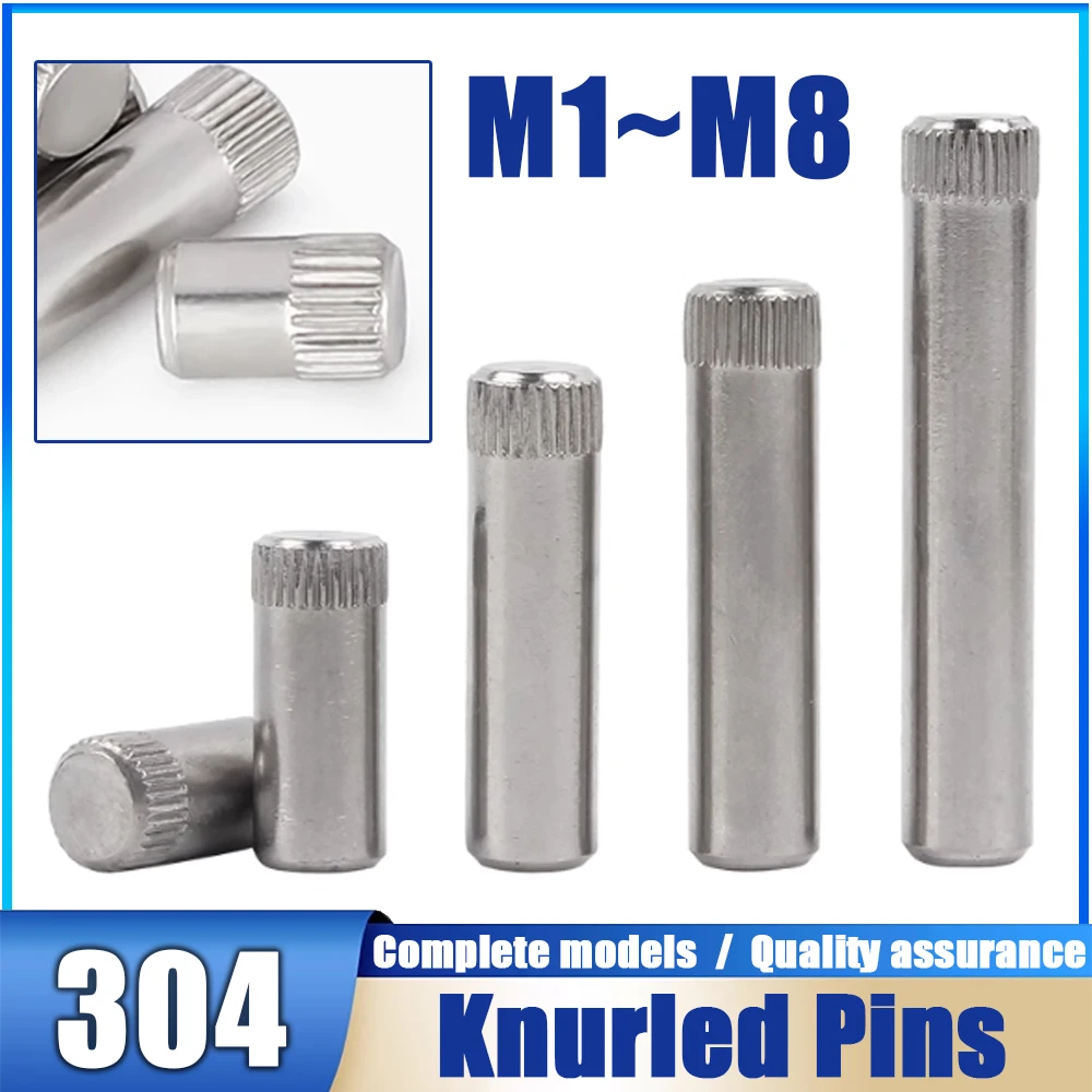 10PCS 1mm~8mm Diameter 304 Stainless Steel Knurled Pin Cylindrical Pin Shaft Pin Toy Connecting Rod Lock Hinge Pin
10PCS 1mm~8mm Diameter 304 Stainless Steel Knurled Pin Cylindrical Pin Shaft Pin Toy Connecting Rod Lock Hinge Pin