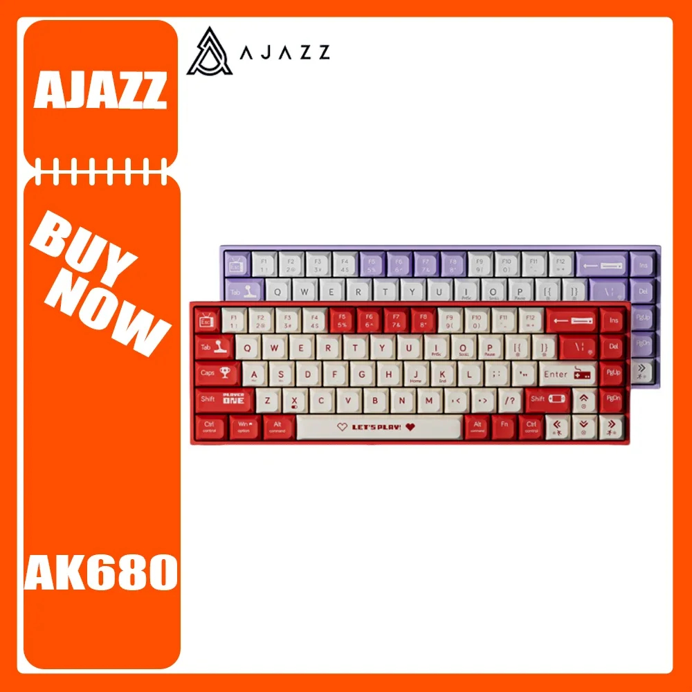 Механическая клавиатура AJAZZ AK680, двухрежимная горячая замена, 68 клавиш, игровая клавиатура для киберспорта, RGB-подсветка, настройка, клавиатуры, подарки
Механическая клавиатура AJAZZ AK680, двухрежимная горячая замена, 68 клавиш, игровая клавиатура для киберспорта, RGB-подсветка, настройка, клавиатуры, подарки