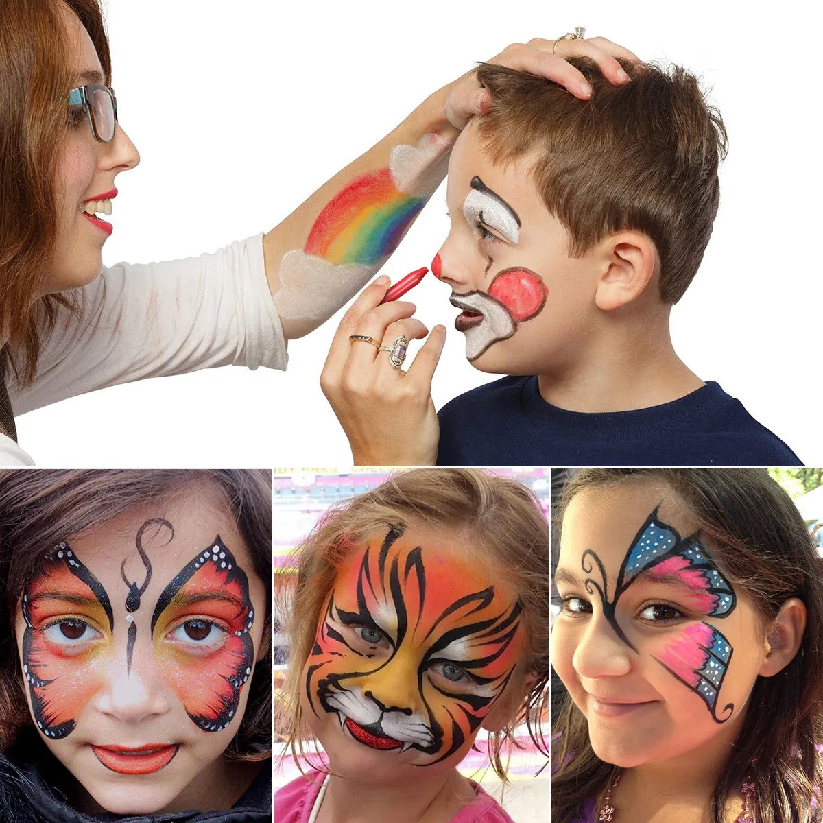 18 Colors Face Body Painting Twistable Crayons Washable Easy Remove for Party Face Paint Set Body Art Painting Crayon
18 Colors Face Body Painting Twistable Crayons Washable Easy Remove for Party Face Paint Set Body Art Painting Crayon