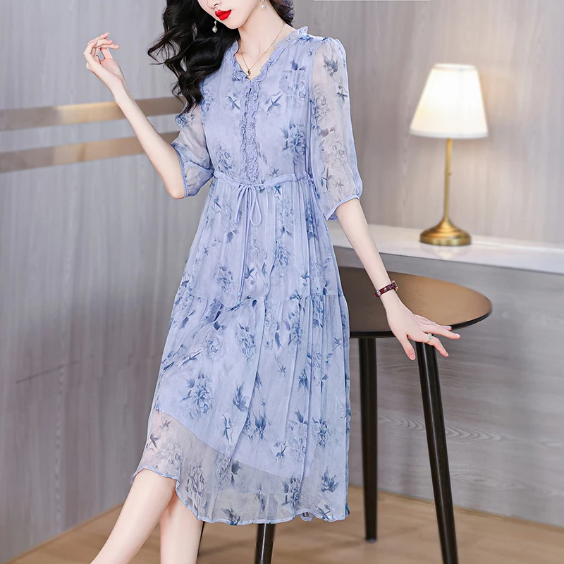 Purple Silk Elegant Bandage Long Dress for Ladies Summer Fashion Ruffled V-Neck Casual Home Dress 2024 Korean Bodycon Prom Dress
Purple Silk Elegant Bandage Long Dress for Ladies Summer Fashion Ruffled V-Neck Casual Home Dress 2024 Korean Bodycon Prom Dress
