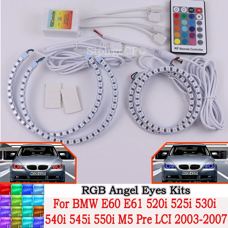Высококачественные светодиодные фары DRL Angel Eyes RGB CCFL SMD, 4-кольцевой комплект для BMW E60 E61 520i 525i 530i 540i 545i M5 Pre LCI 2003-2007
Высококачественные светодиодные фары DRL Angel Eyes RGB CCFL SMD, 4-кольцевой комплект для BMW E60 E61 520i 525i 530i 540i 545i M5 Pre LCI 2003-2007