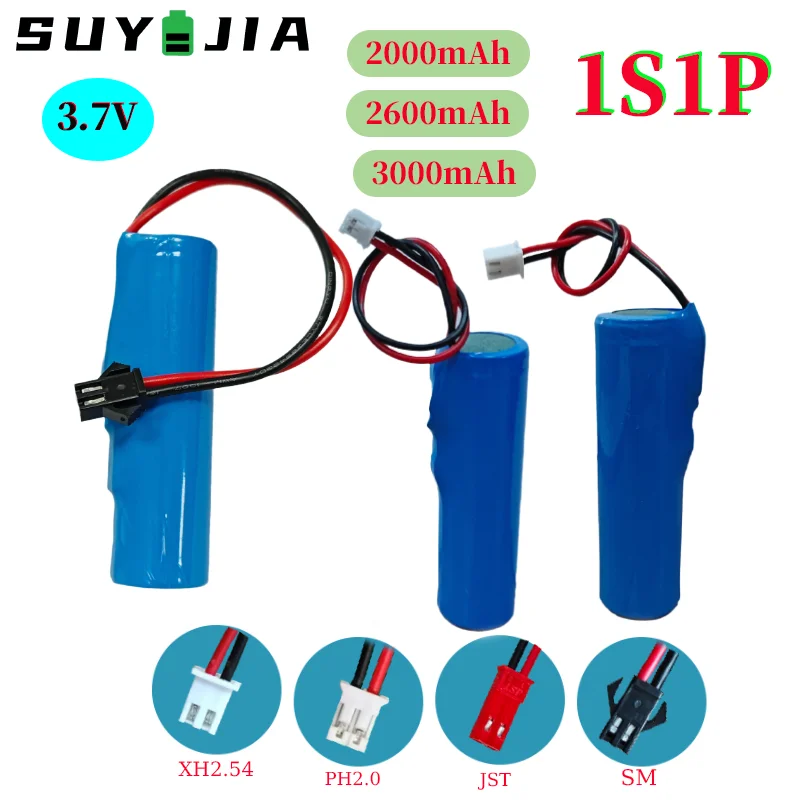 18650 3.7V 2000mAh/2600mAh/3000mAh/3500mAh Rechargeable Lithium-ion Battery Pack for Bluetooth Speaker Fishing LED Light
18650 3.7V 2000mAh/2600mAh/3000mAh/3500mAh Rechargeable Lithium-ion Battery Pack for Bluetooth Speaker Fishing LED Light