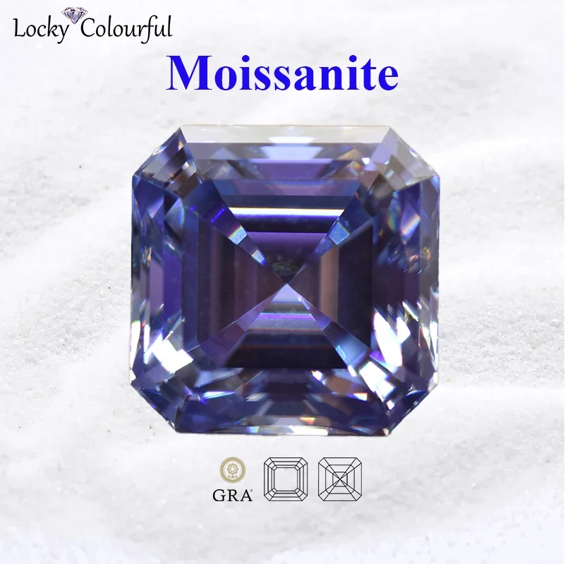 Moissanite Asscher Shape Lavender Color Top Quality Beads for Charms DIY Jewelry Making Pendant Materials with GRA Certificate
Moissanite Asscher Shape Lavender Color Top Quality Beads for Charms DIY Jewelry Making Pendant Materials with GRA Certificate