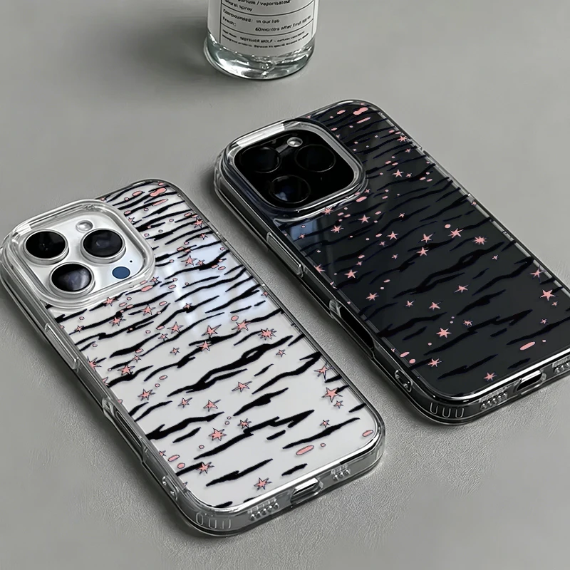 Black Zebra Stripes Pink Star Pattern Phone Case for IPhone Air 17 Pro Max 16 Plus 15 14 13 12 11 Pro Max Trend Soft Back Cover
Black Zebra Stripes Pink Star Pattern Phone Case for IPhone Air 17 Pro Max 16 Plus 15 14 13 12 11 Pro Max Trend Soft Back Cover