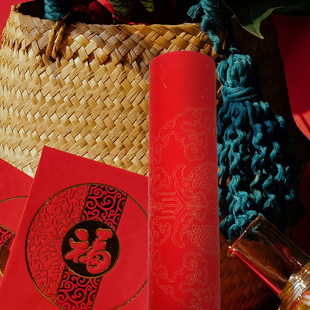 Sprinkled Gold Couplet Paper Red Calligraphy Writing Blank Sheet 1 Roll Spring Festival Decorative Wishes Portable Practice Art
Sprinkled Gold Couplet Paper Red Calligraphy Writing Blank Sheet 1 Roll Spring Festival Decorative Wishes Portable Practice Art