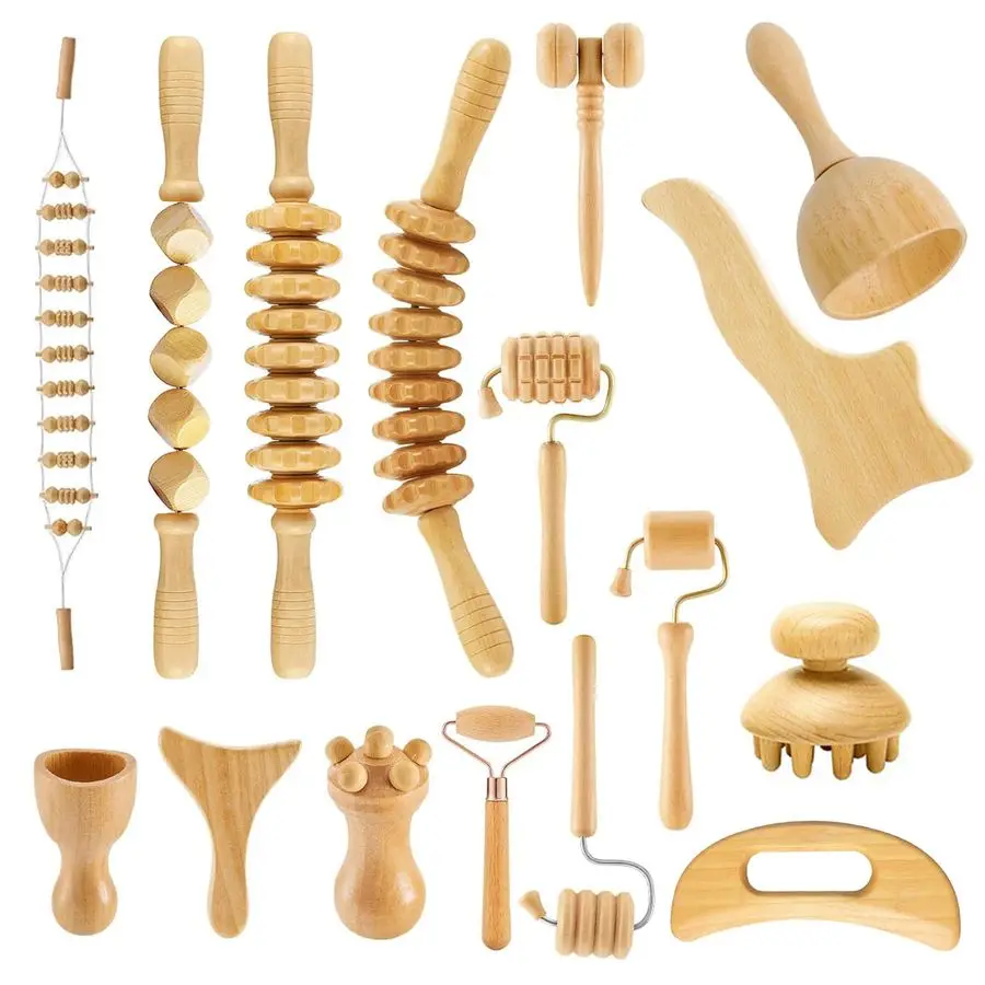 16Pcs Wood Therapy Massage Tools Set, Maderoterapia Kit for Body Sculpting, Lymphatic Drainage Deep Tissue Massage, Wooden Fasc
16Pcs Wood Therapy Massage Tools Set, Maderoterapia Kit for Body Sculpting, Lymphatic Drainage Deep Tissue Massage, Wooden Fasc