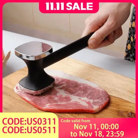Heavy Duty Meat Tenderizer Hammer 158g,Easy & Quick Tenderizing with Comfortable Non-Slip Grip,for Steak Chicken Cooking, 24.5cm