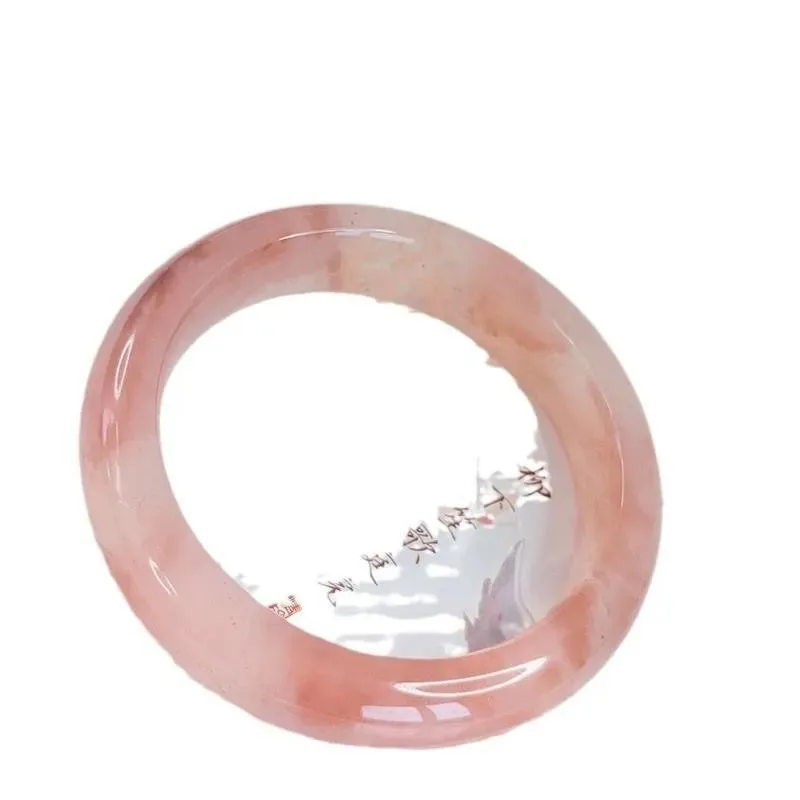 Natural golden silk peach blossom , pink and delicate for girls, new Chinese style jade bracelet
Natural golden silk peach blossom , pink and delicate for girls, new Chinese style jade bracelet