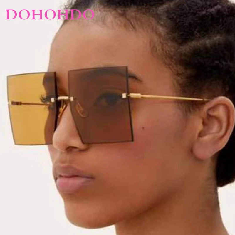Vintage Y2K Oversized Rimless Square Sunglasses Women Men New Fashion Luxury Brand Design Trend Punk Travel Sun Glasses UV400
Vintage Y2K Oversized Rimless Square Sunglasses Women Men New Fashion Luxury Brand Design Trend Punk Travel Sun Glasses UV400