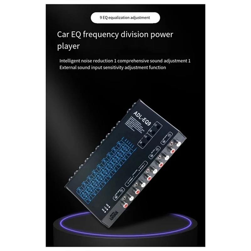New-Auto Cube 9 Band Graphic Equalizer Digital Car Audio ADL-EQ9 Full Series Car Amplifier Equalizer With Adjustable Filter
New-Auto Cube 9 Band Graphic Equalizer Digital Car Audio ADL-EQ9 Full Series Car Amplifier Equalizer With Adjustable Filter
