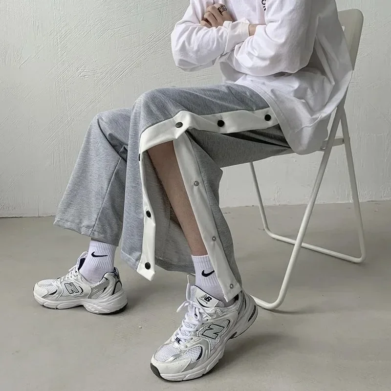 EBAIHUI Men Clothing Loose Leg Strap Trend Versatile Button Up Trousers Autumn Grey Straight Leg Sports Pants Vintage Sweatpants
EBAIHUI Men Clothing Loose Leg Strap Trend Versatile Button Up Trousers Autumn Grey Straight Leg Sports Pants Vintage Sweatpants