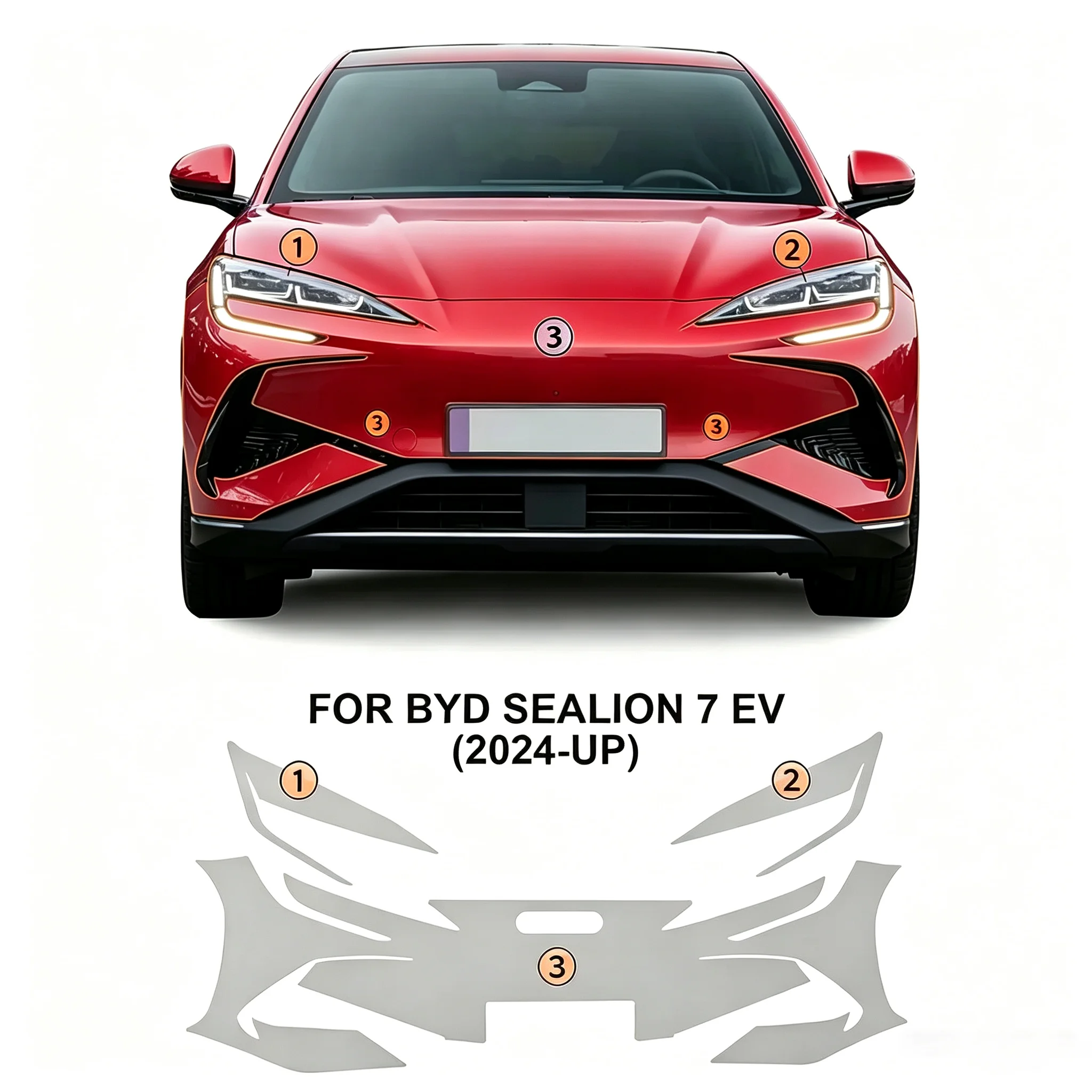 For BYD Sealion 7 EV 2024 2025 Car Transparent 9Mil Paint Protection Film TPU Pre-cut Anti-scratch Body Sticker
For BYD Sealion 7 EV 2024 2025 Car Transparent 9Mil Paint Protection Film TPU Pre-cut Anti-scratch Body Sticker