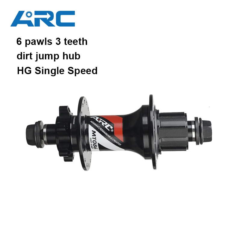 ARC Dirt Jump Hub Single Speed 6 Pawls 3 Teeth Bicycle Hub 32 Holes Aluminum Alloy Bearing Hub 135mm Disc Brake BMX Bike Hub
ARC Dirt Jump Hub Single Speed 6 Pawls 3 Teeth Bicycle Hub 32 Holes Aluminum Alloy Bearing Hub 135mm Disc Brake BMX Bike Hub