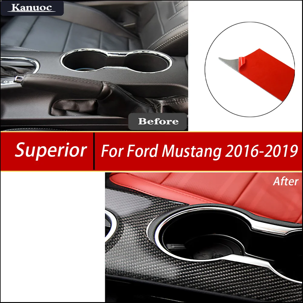 For Ford Mustang 2016-2019 Carbon Fiber Car Interior Stickers - Cup holder gear panel Trim Kit with Adhesive
For Ford Mustang 2016-2019 Carbon Fiber Car Interior Stickers - Cup holder gear panel Trim Kit with Adhesive