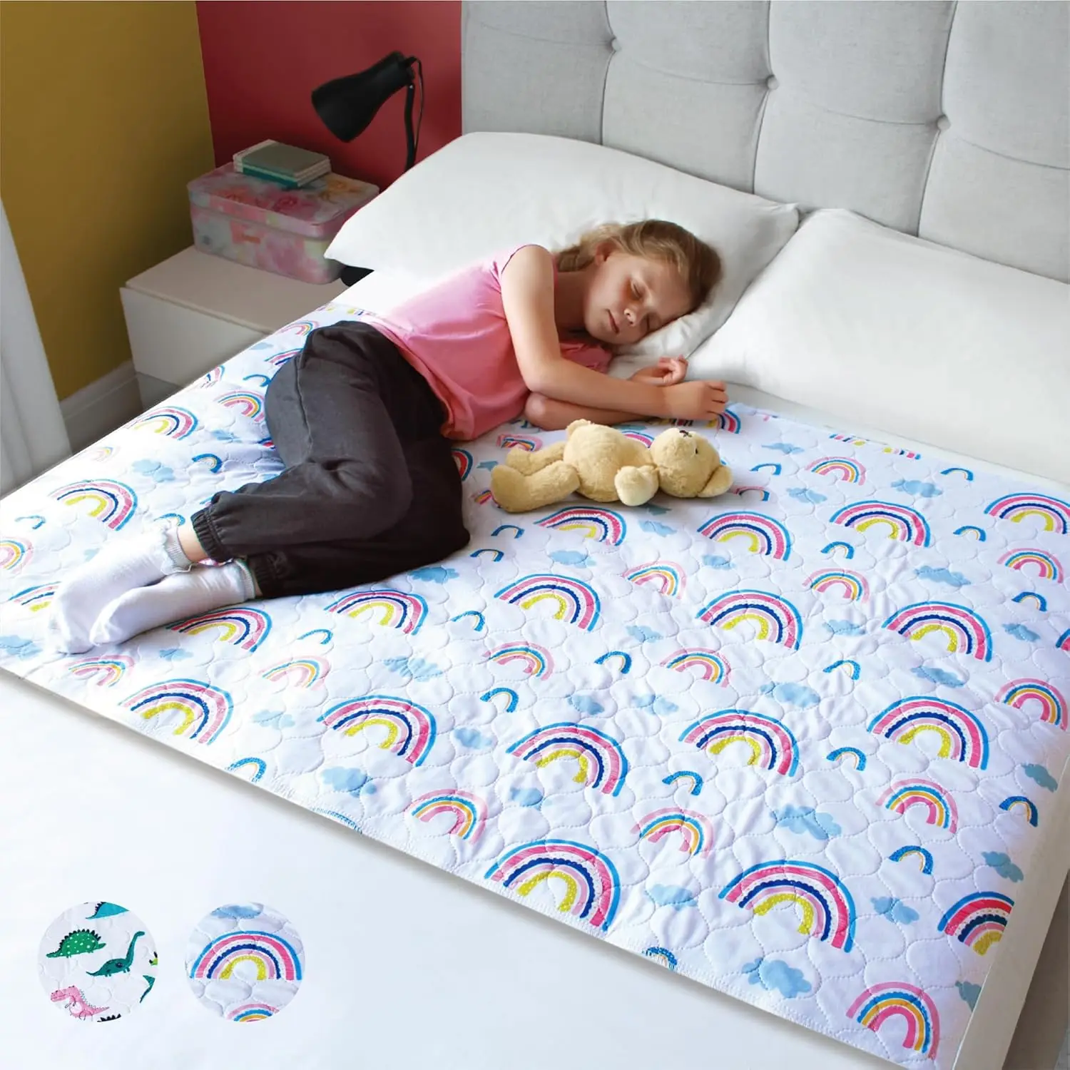 Hygge Sheets®Potty Training Pee Pads For Kids, Toddlers - 100% Waterproof, Non Slip Bed Wetting Pad For Full Size Beds -
Hygge Sheets®Potty Training Pee Pads For Kids, Toddlers - 100% Waterproof, Non Slip Bed Wetting Pad For Full Size Beds -