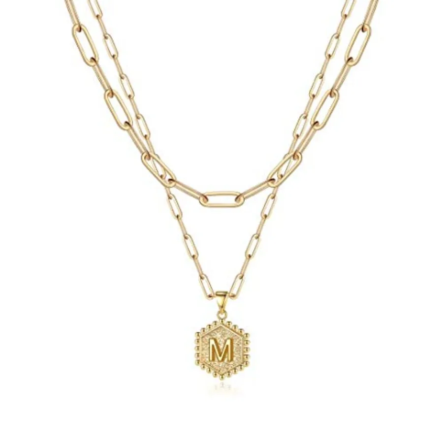 Dainty Initial Necklaces for Women, Layering Necklace for Women Cute Hexagon Letter Initial Necklace Layered Necklaces for Wome
Dainty Initial Necklaces for Women, Layering Necklace for Women Cute Hexagon Letter Initial Necklace Layered Necklaces for Wome