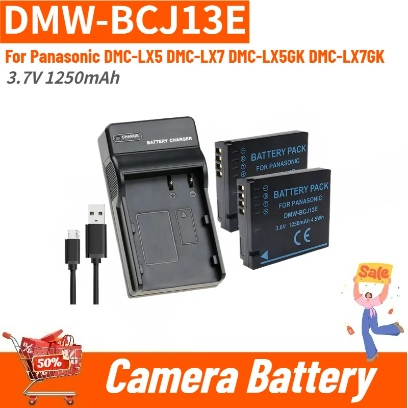 High Quality DMW-BCJ13E Camera Battery 3.7V 1250mAh with USB Charger For Panasonic DMC-LX5 DMC-LX7 DMC-LX5GK DMC-LX7GK
High Quality DMW-BCJ13E Camera Battery 3.7V 1250mAh with USB Charger For Panasonic DMC-LX5 DMC-LX7 DMC-LX5GK DMC-LX7GK