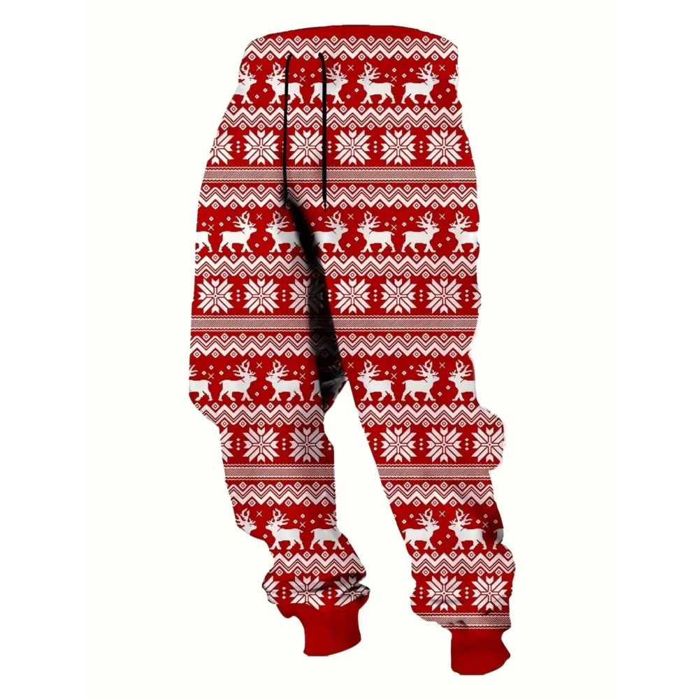 Мужские спортивные штаны 2026, джоггеры из полиэстера с рождественской графикой, облегающие повседневные брюки для отдыха с карманами, весенне-осенняя уличная одежда
Мужские спортивные штаны 2026, джоггеры из полиэстера с рождественской графикой, облегающие повседневные брюки для отдыха с карманами, весенне-осенняя уличная одежда