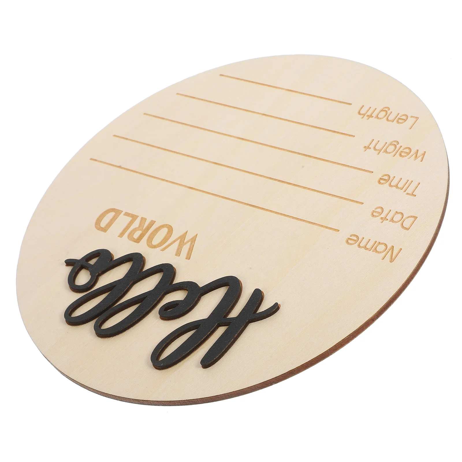 Newborn Wooden Birth Announcement Name Sign Craft Pendant Infant Black Baby for Welcome
Newborn Wooden Birth Announcement Name Sign Craft Pendant Infant Black Baby for Welcome