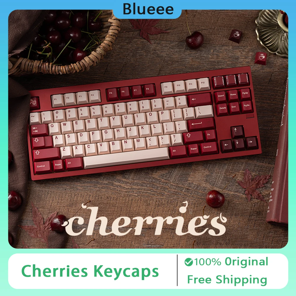 Колпачки для клавиш Kobo Cherries, индивидуальные колпачки для механической клавиатуры, классическая база Alpha Numpad, аксессуары для геймерской клавиатуры
Колпачки для клавиш Kobo Cherries, индивидуальные колпачки для механической клавиатуры, классическая база Alpha Numpad, аксессуары для геймерской клавиатуры