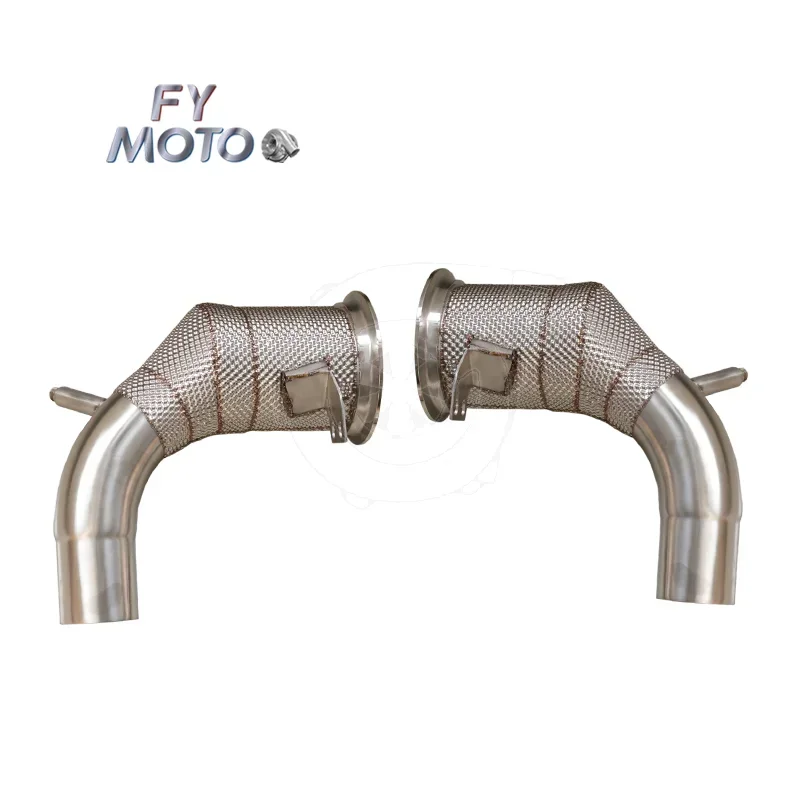 Exhaust Downpipe for Por sche 992 3.0L DFI 2020 SS304 with Heat Shield
Exhaust Downpipe for Por sche 992 3.0L DFI 2020 SS304 with Heat Shield
