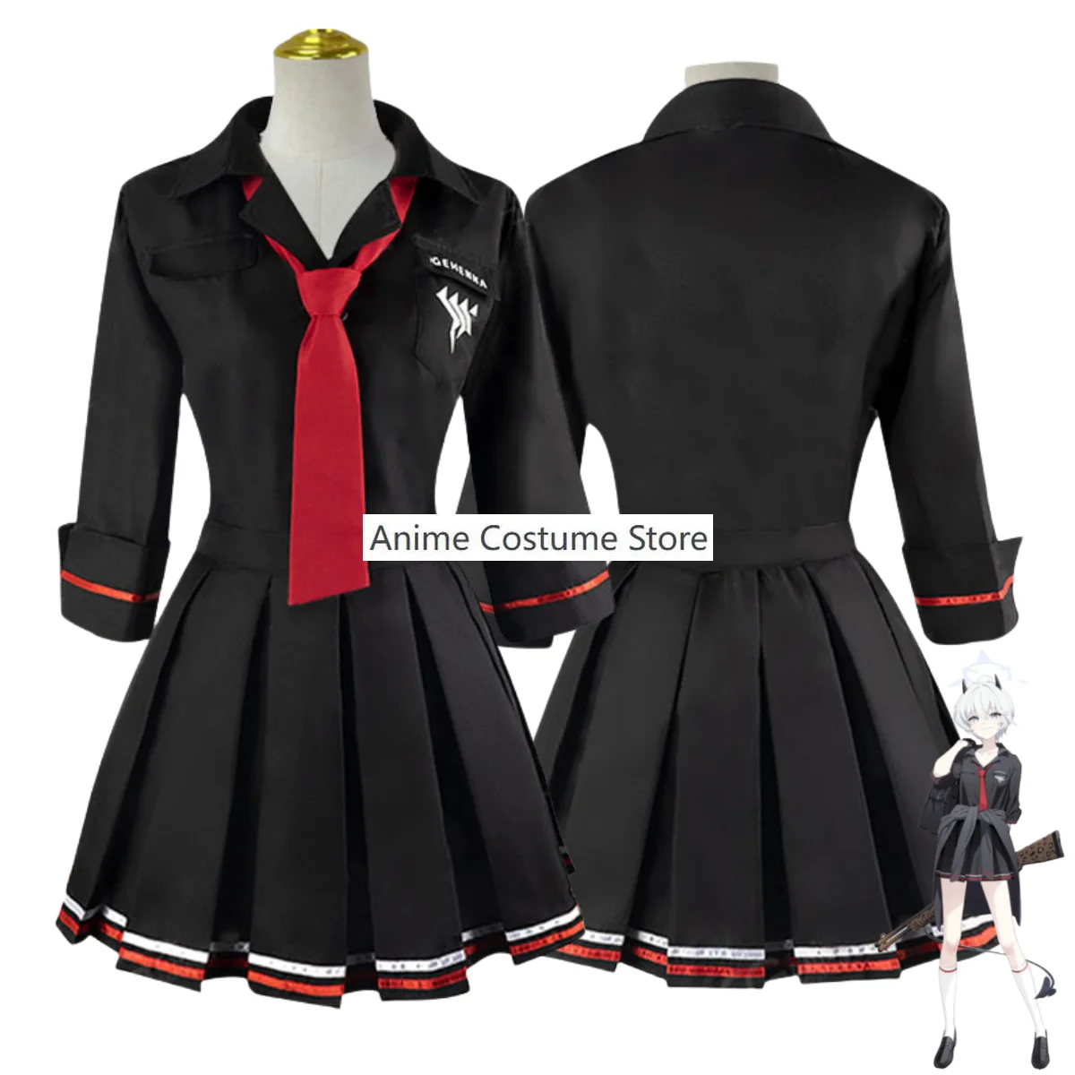 Anime Game Blue Archive Ichiomi Erika Cosplay Costume Japanese Black JK School Uniforms Skirt Woman Sexy Lovely Sailor Suit
Anime Game Blue Archive Ichiomi Erika Cosplay Costume Japanese Black JK School Uniforms Skirt Woman Sexy Lovely Sailor Suit